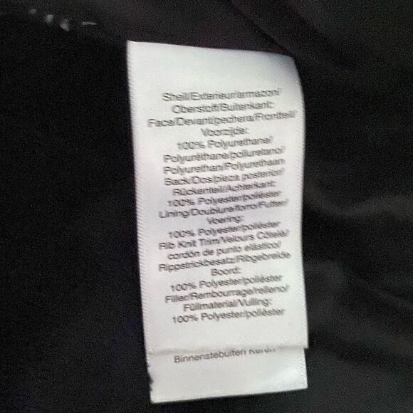 DKNY Silver Puffer Coat Bubble Lined Puffy Shiny Metallic Gunmetal Womens Large - Picture 13 of 13